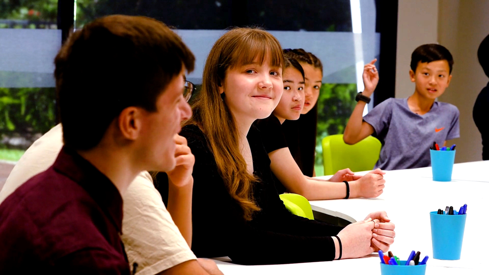 student smiling at camera